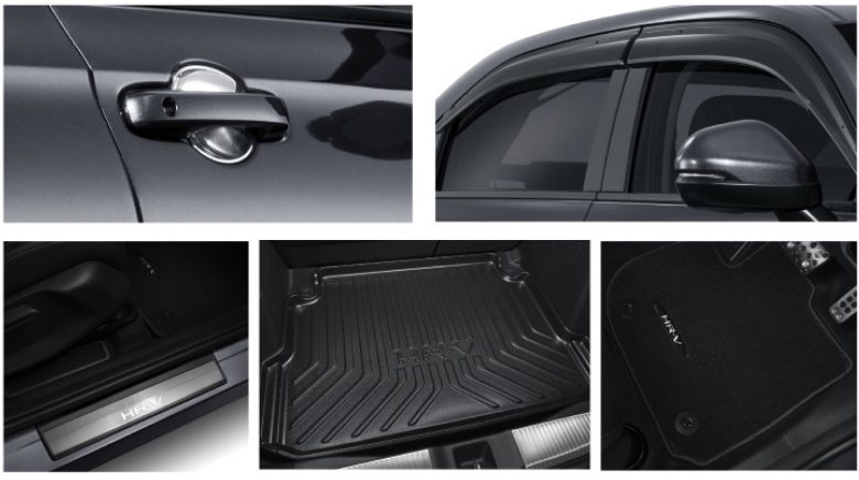 Bộ phụ kiện Honda chính hãng: tay nắm cửa, nẹp bước chân, trải cốp, thảm sàn